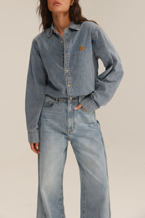 חולצת ג'ינס דיקסי כחול בהיר