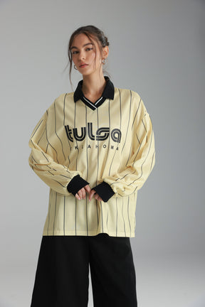 חולצת פיבי צהוב/שחור