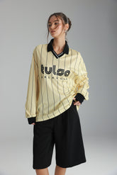 חולצת פיבי צהוב/שחור