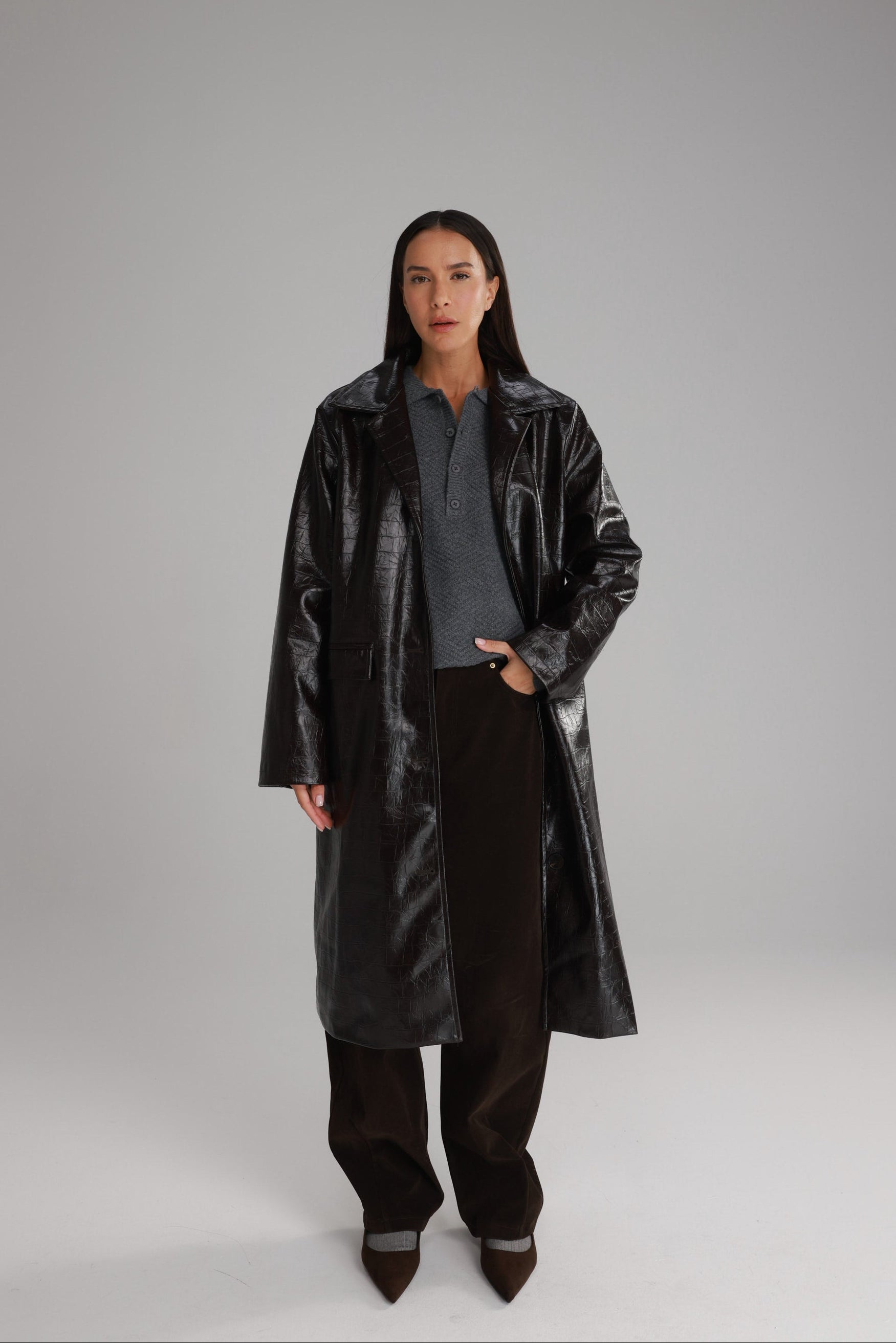 סוודר נורדי אפור