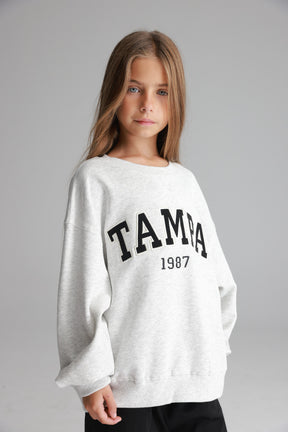 סוויטשירט ביילס אפור בהיר