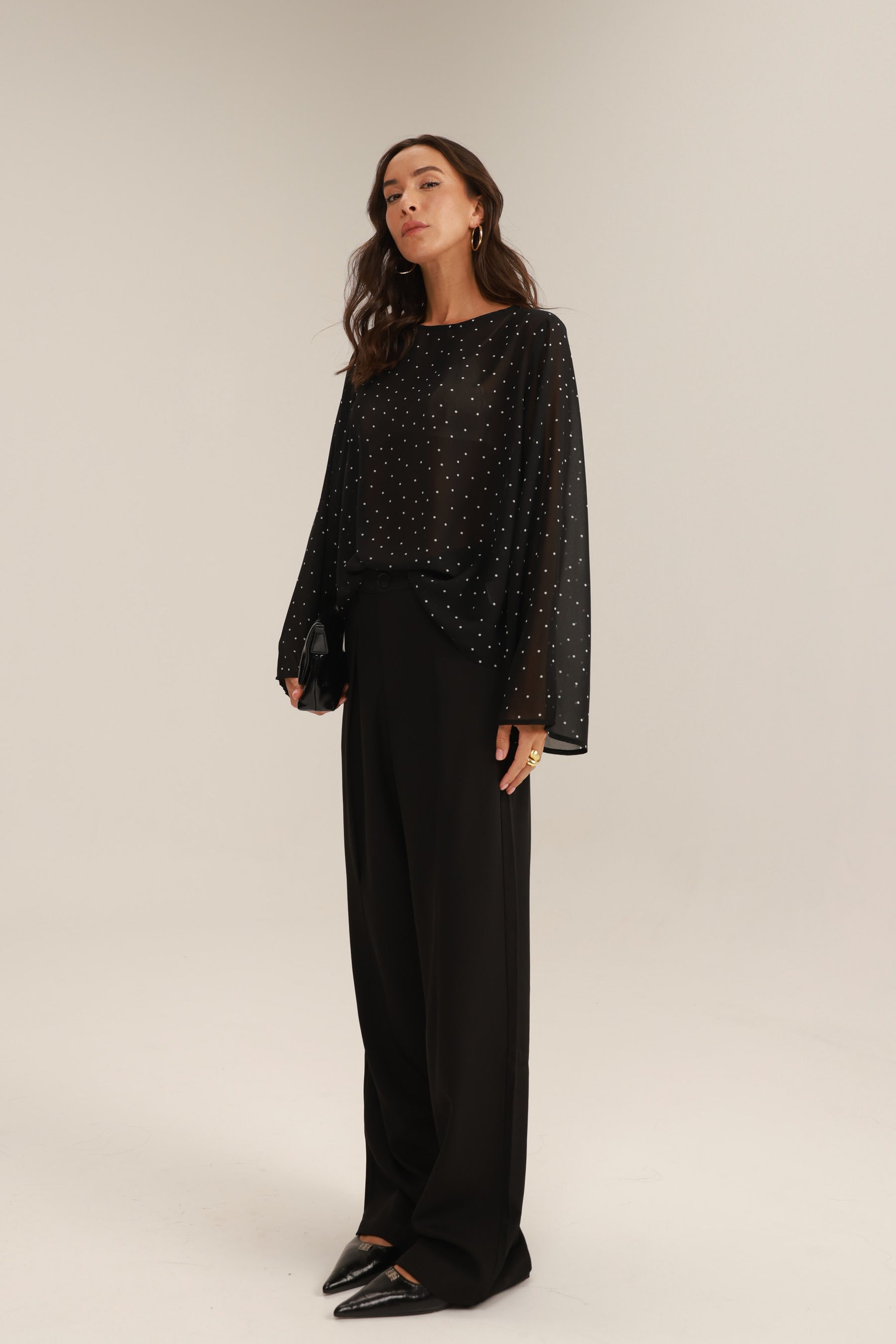 מכנסי רוס שחורים