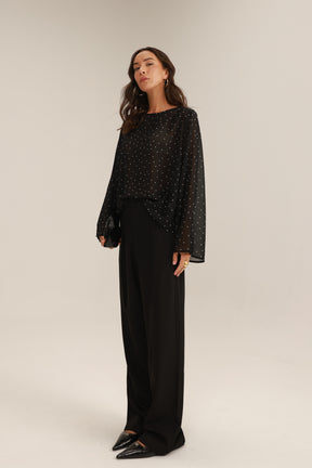 מכנסי רוס שחורים