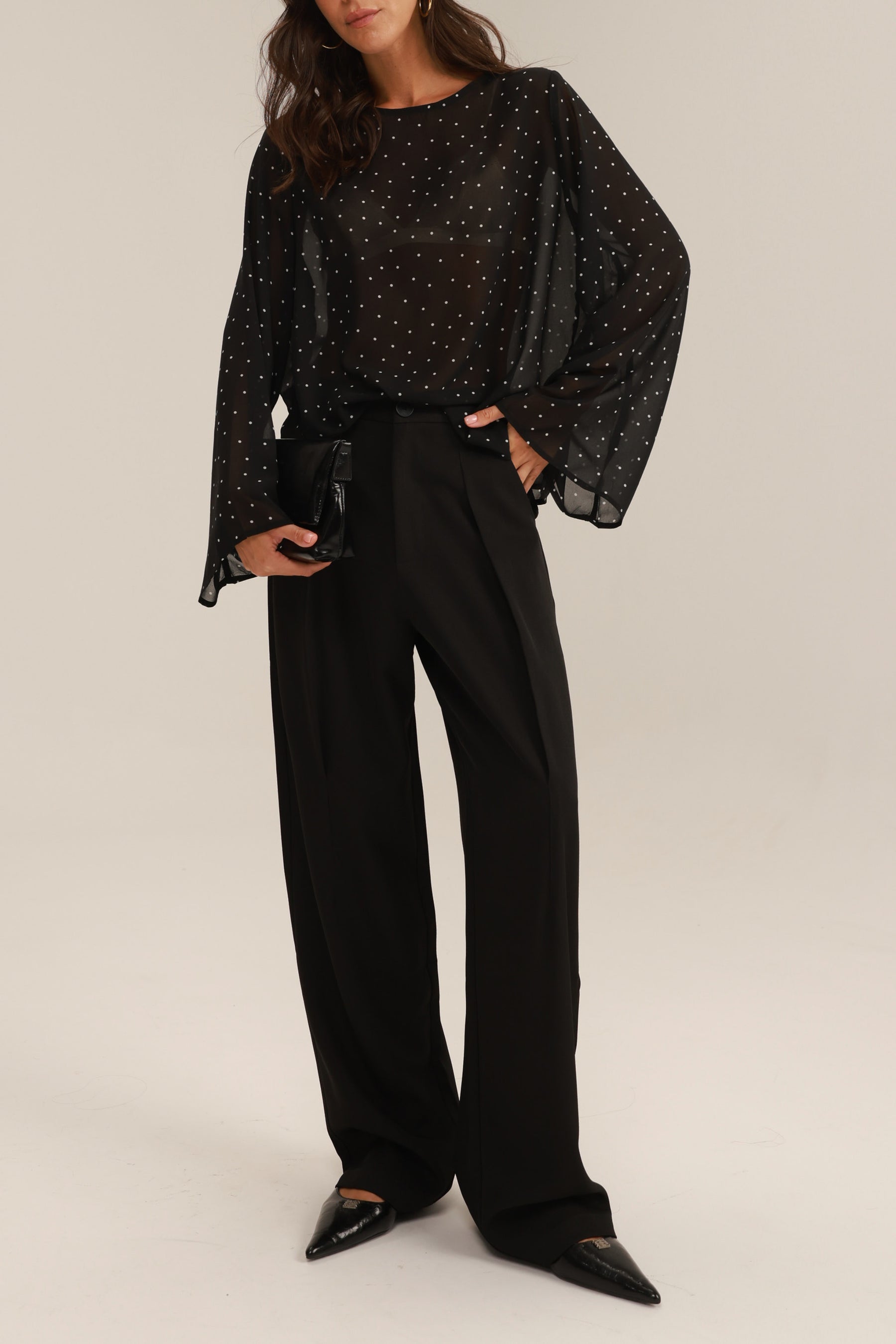 מכנסי רוס שחורים