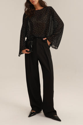 מכנסי רוס שחורים