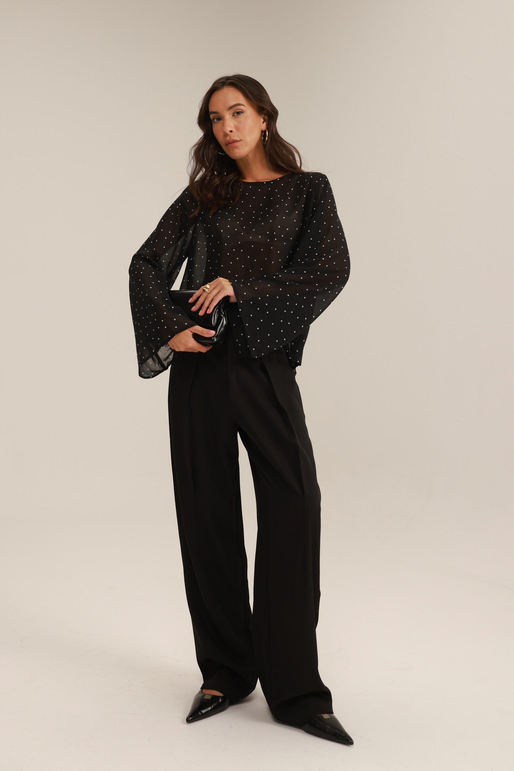 מכנסי רוס שחורים