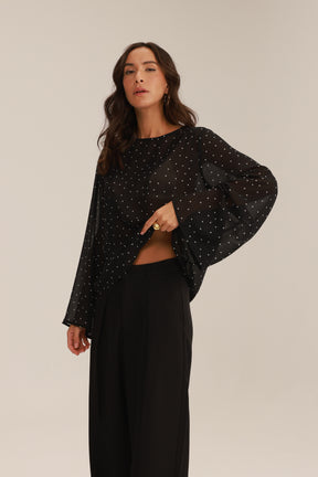 חולצת אלי שחור/לבן