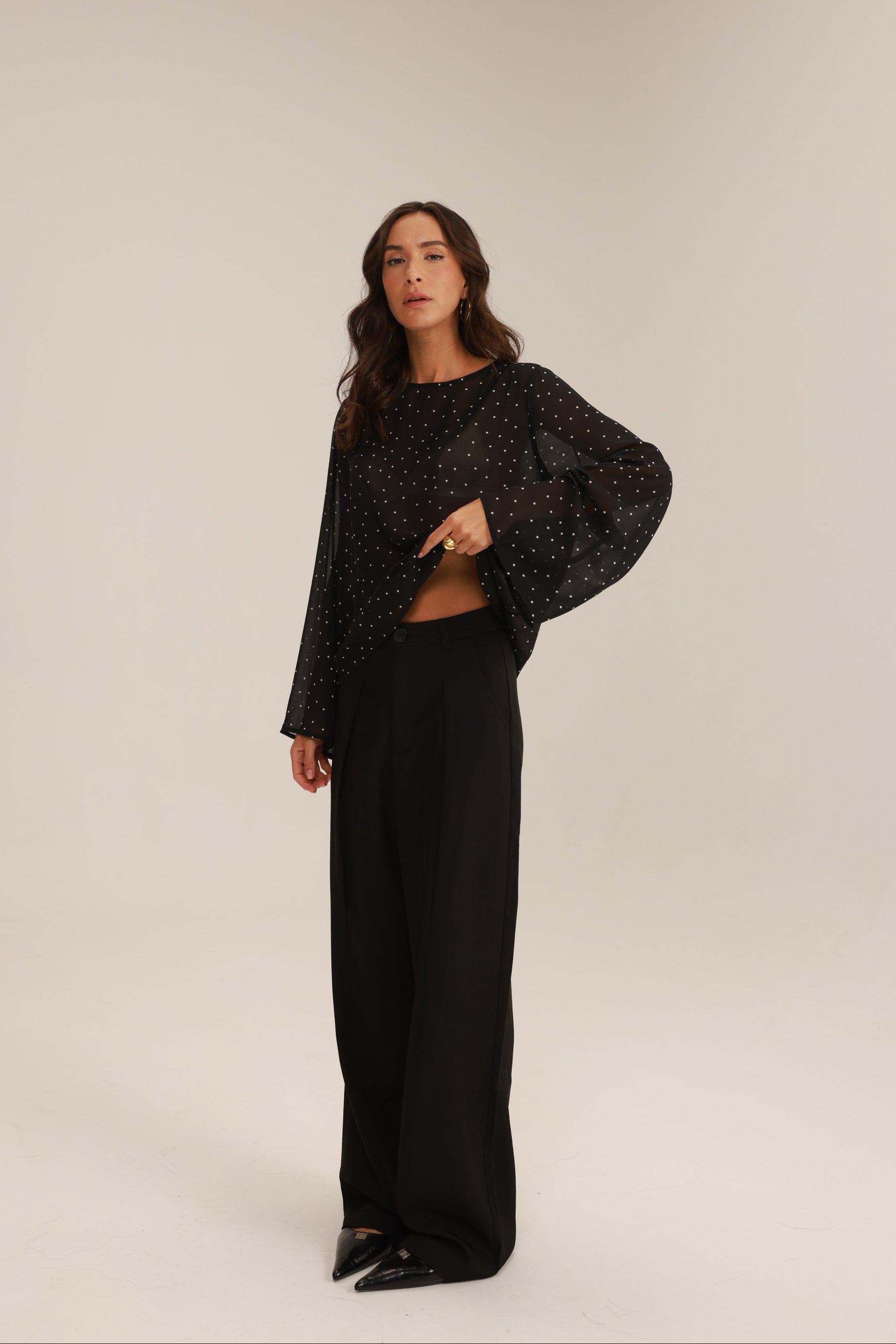 מכנסי רוס שחורים