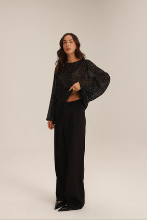 מכנסי רוס שחורים