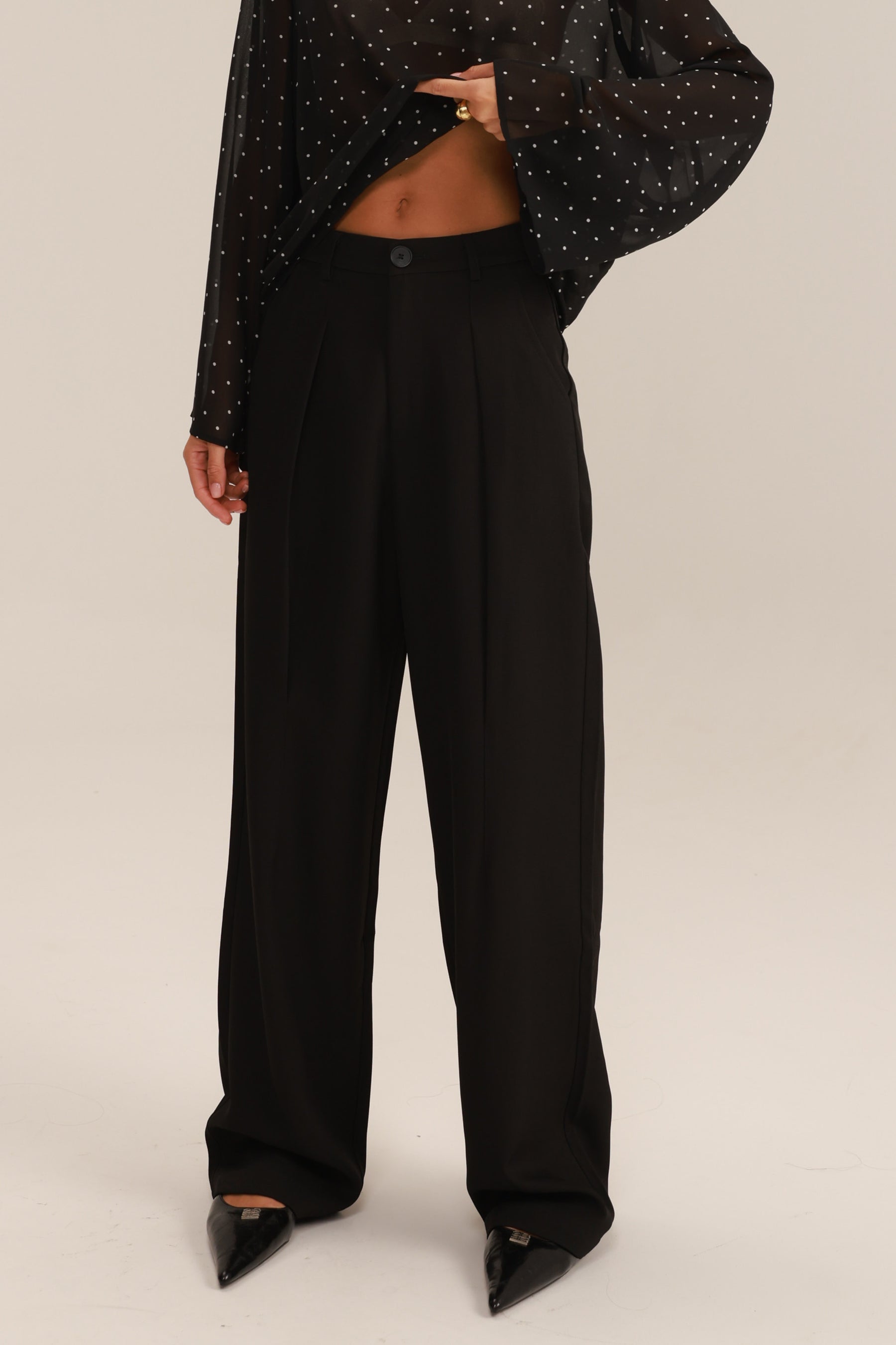 מכנסי רוס שחורים