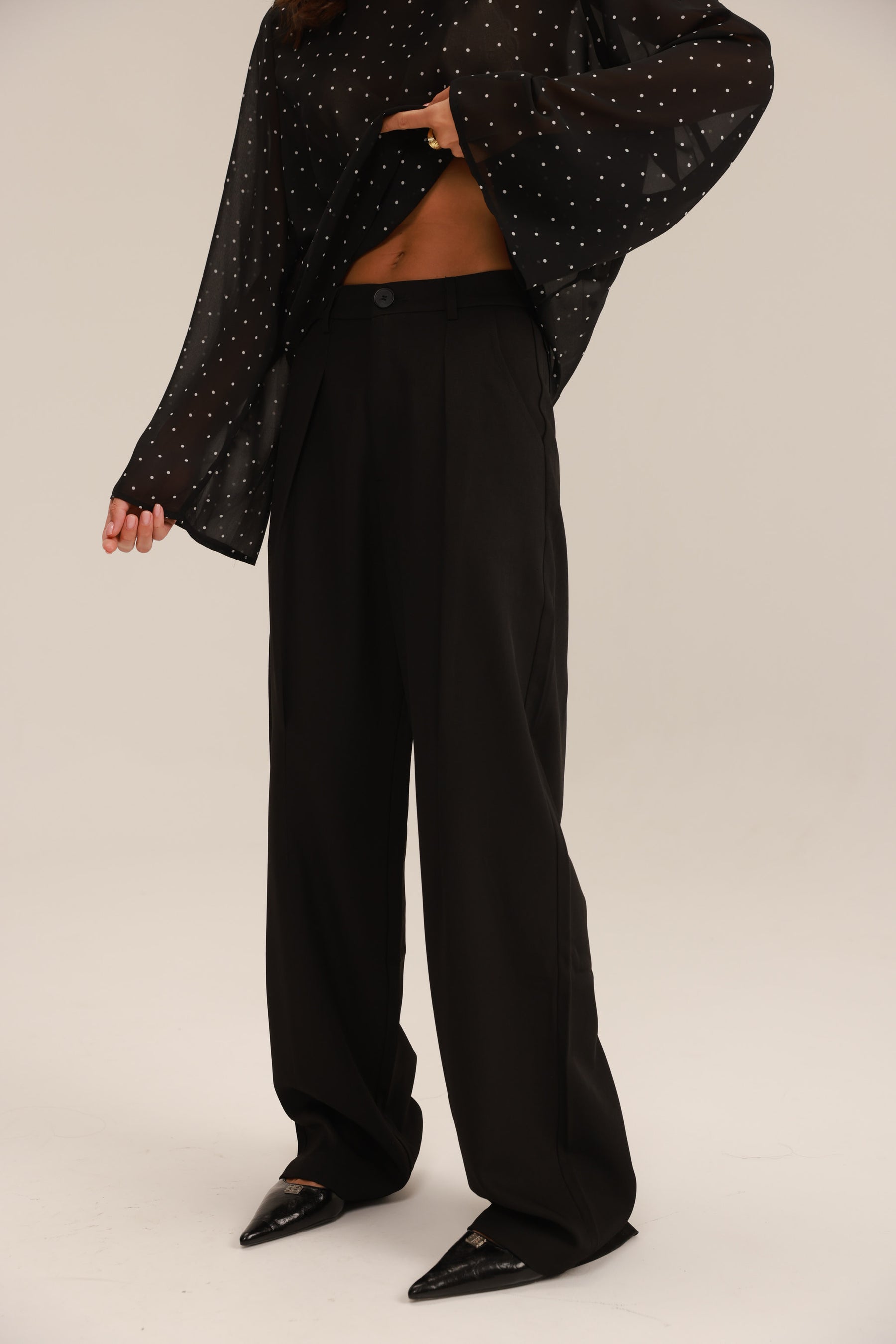 מכנסי רוס שחורים