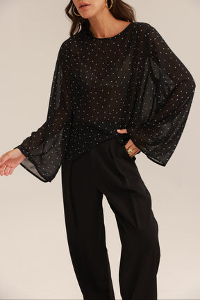 חולצת אלי שחור/לבן