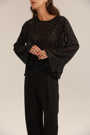 חולצת אלי שחור/לבן