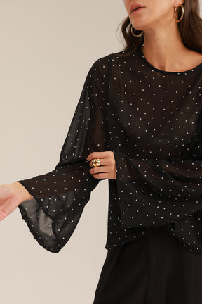 חולצת אלי שחור/לבן