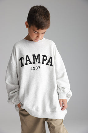 סוויטשירט ביילס אפור בהיר