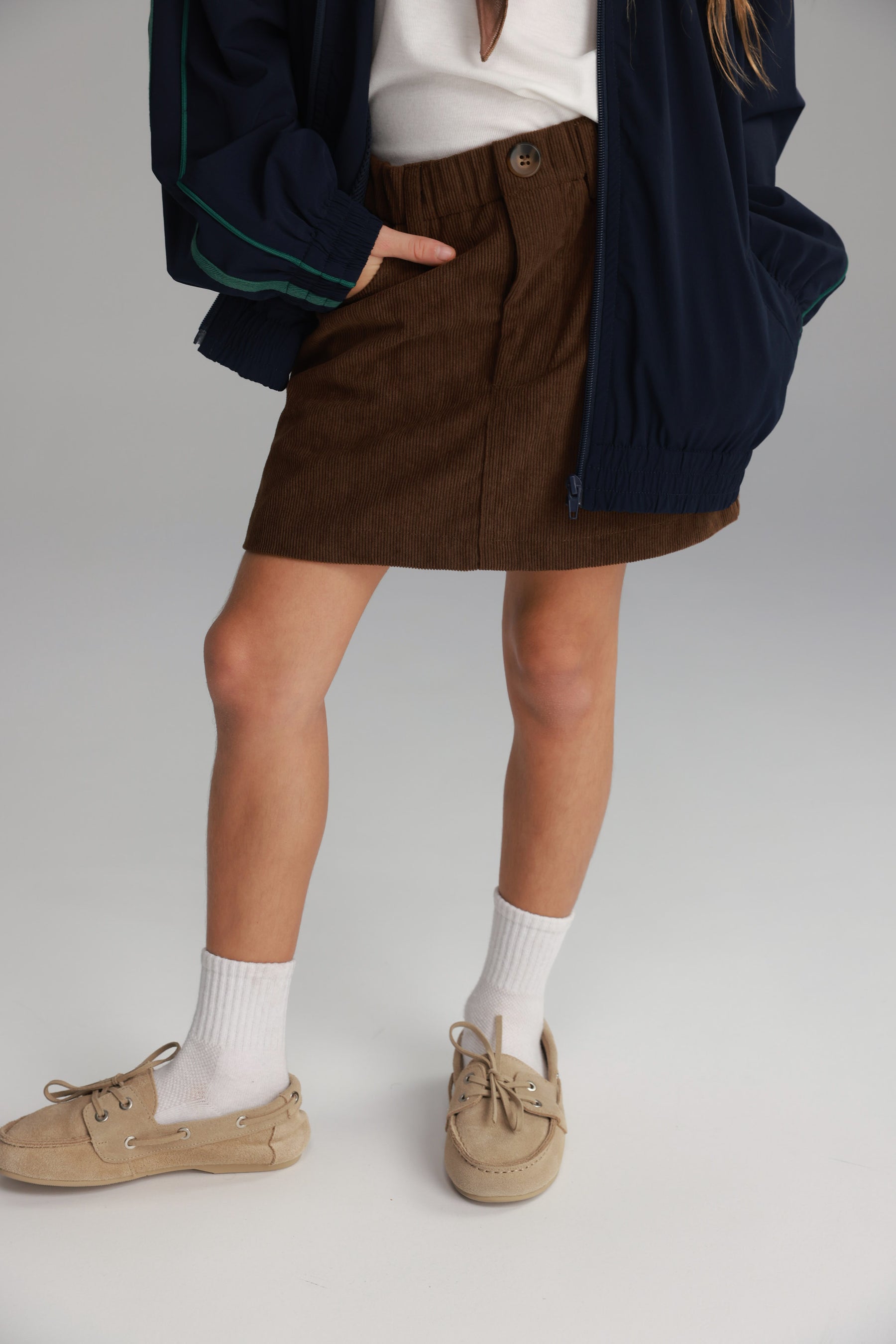 חצאית אולה חומה