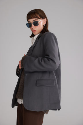 בלייזר סוזאן אפור כהה