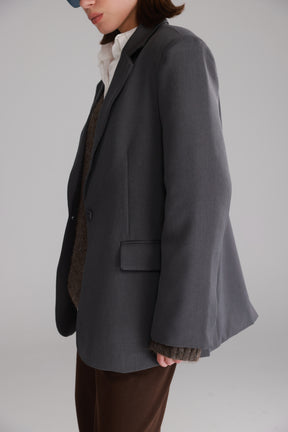 בלייזר סוזאן אפור כהה