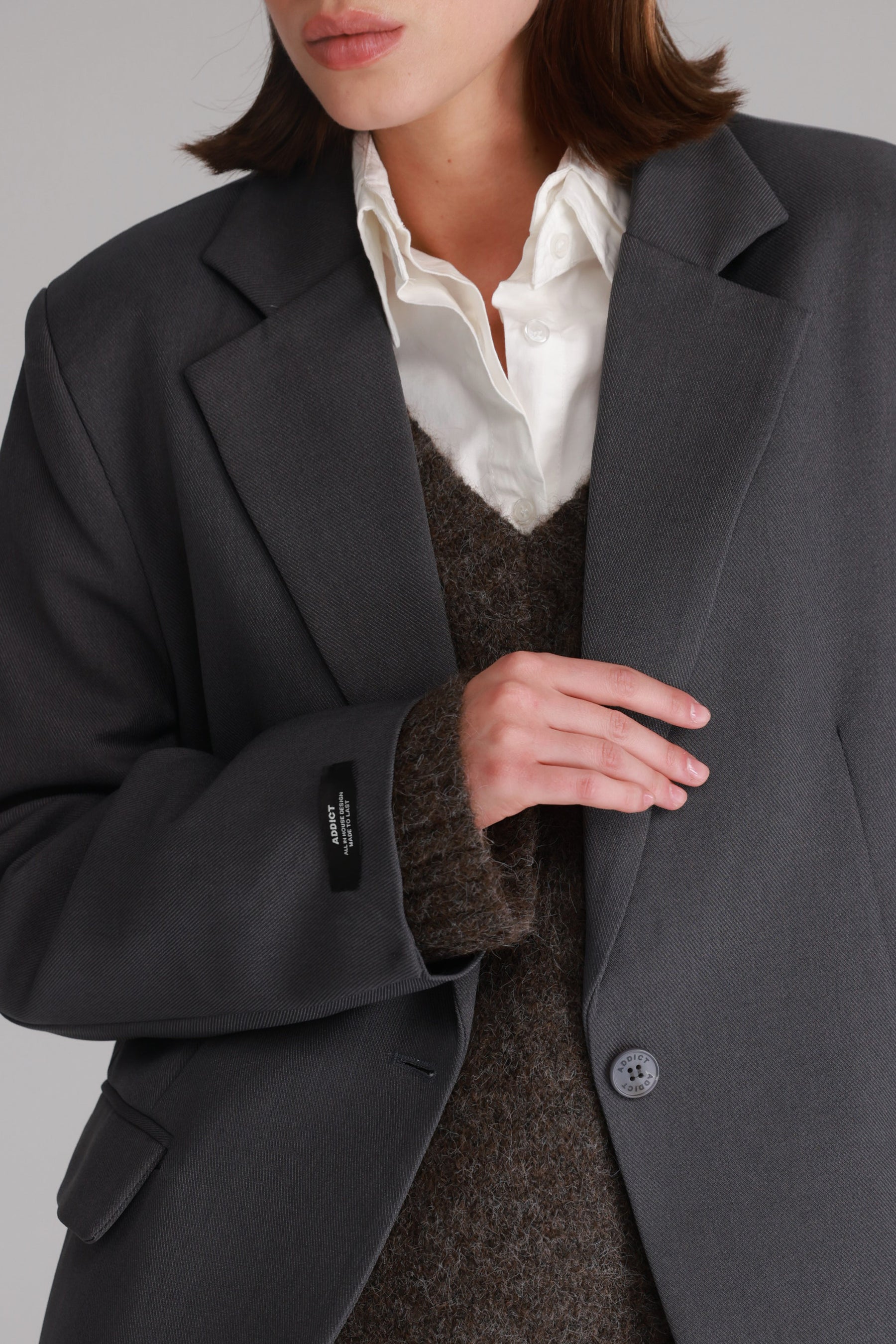 בלייזר סוזאן אפור כהה