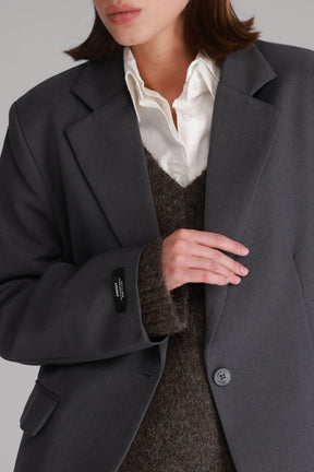 בלייזר סוזאן אפור כהה