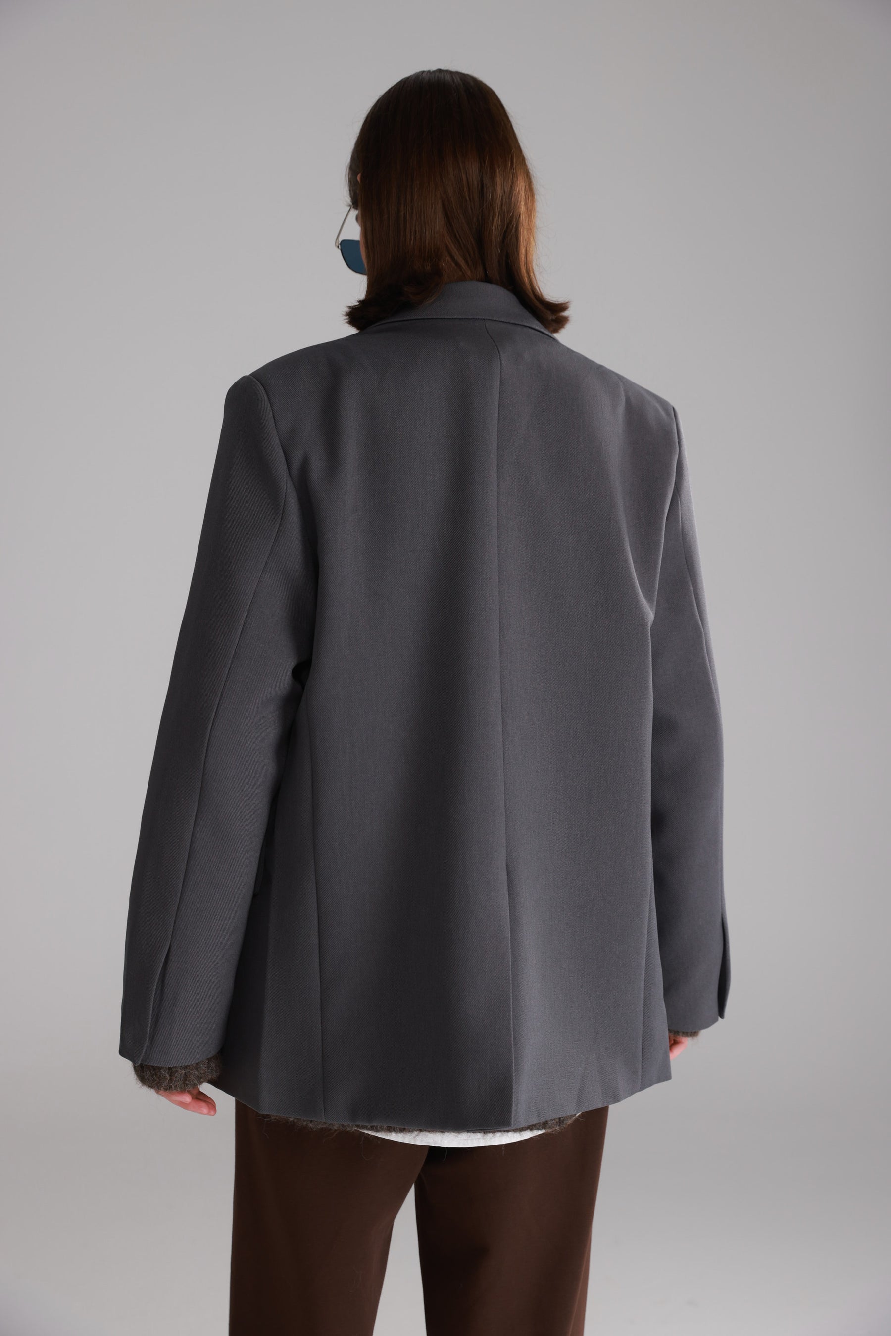 בלייזר סוזאן אפור כהה