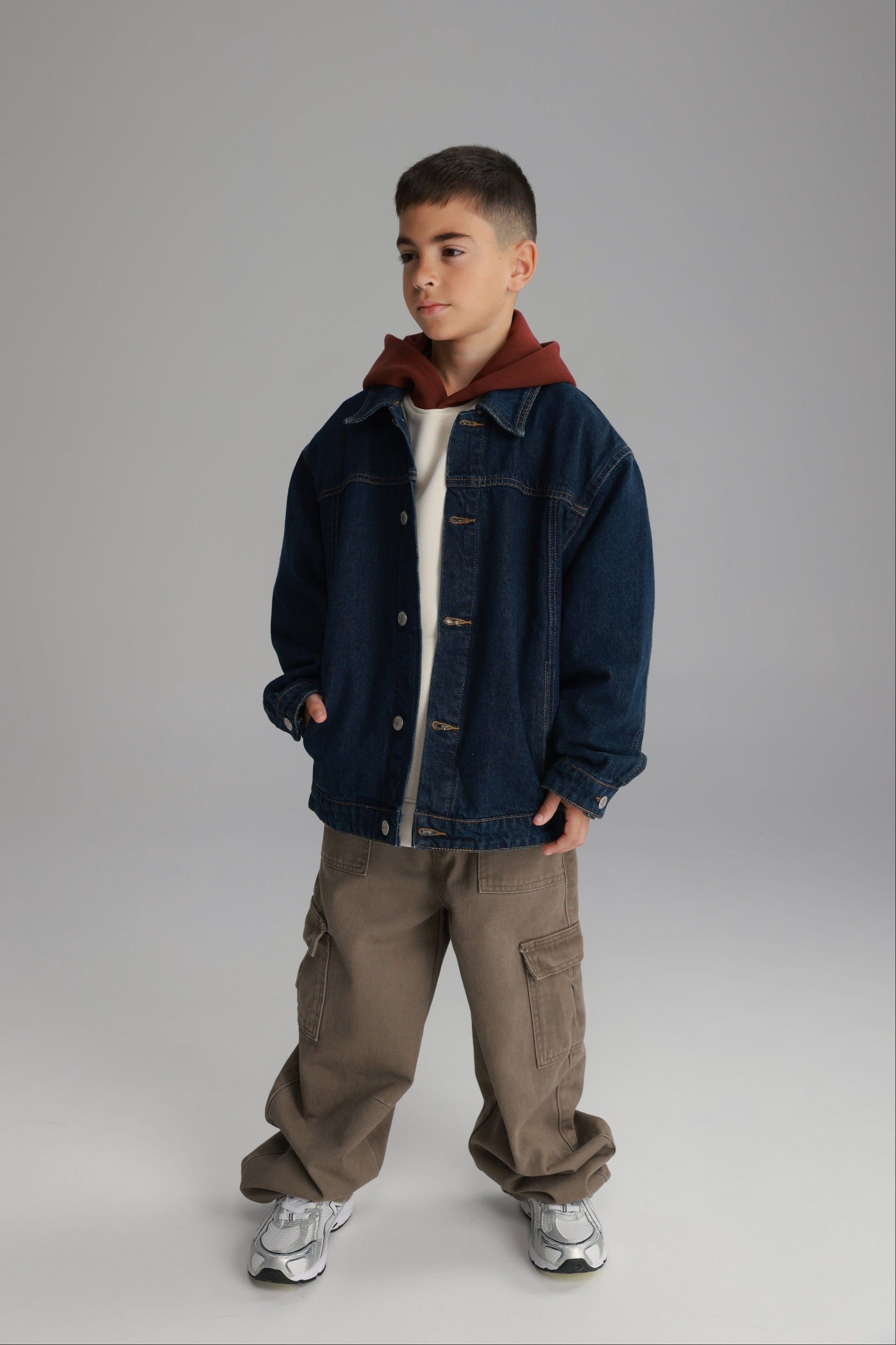 ג'קט ג'ינס בילי כחול כהה