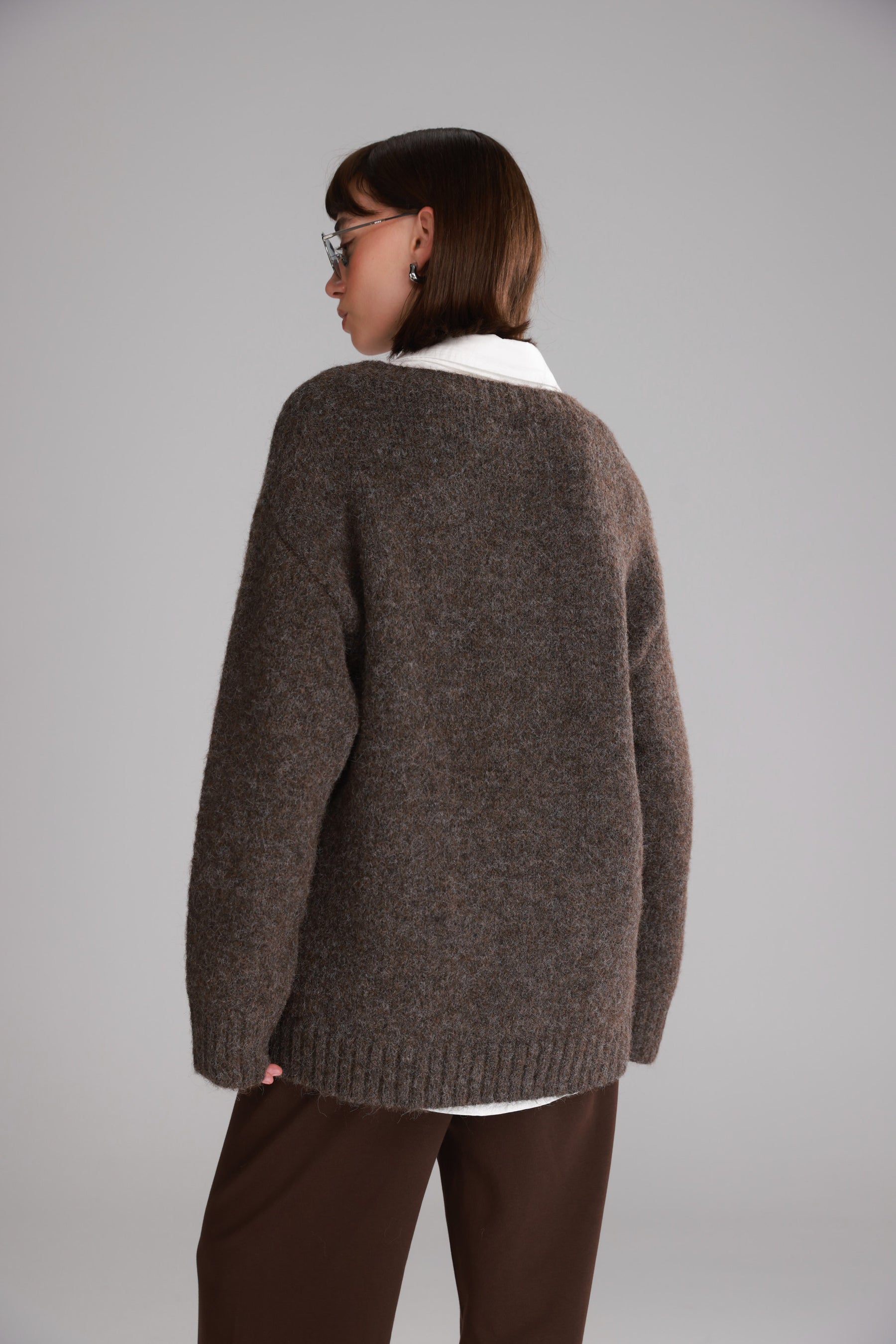 סוודר סאלי חום