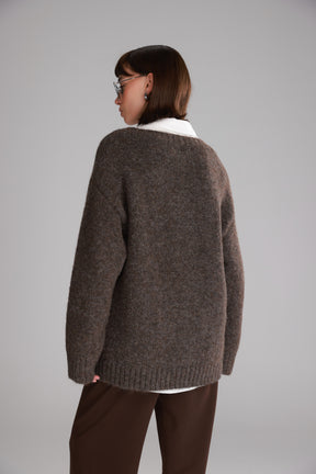 סוודר סאלי חום