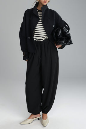 מכנסי אן שחורים