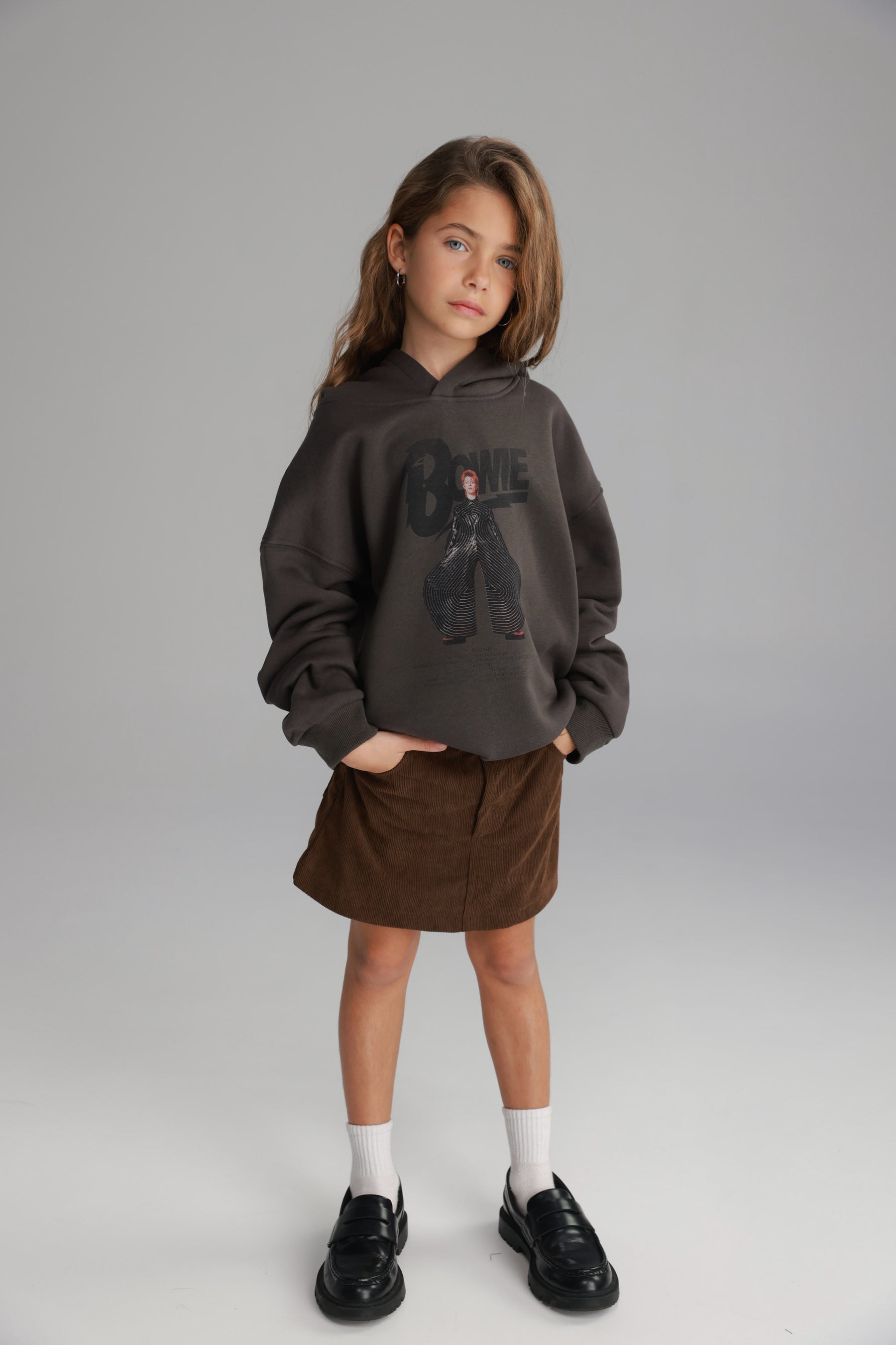 קפוצ'ון טורי אפור כהה