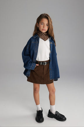 חצאית אולה חומה