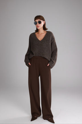 מכנסי אוולין חומים