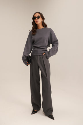 חולצת אולה אפורה