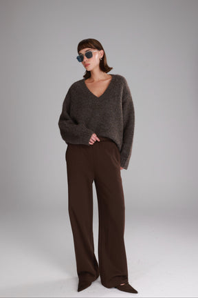 מכנסי אוולין חומים