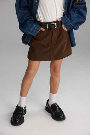 חצאית אולה חומה