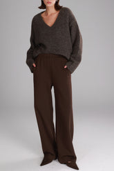 מכנסי אוולין חומים