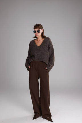 מכנסי אוולין חומים