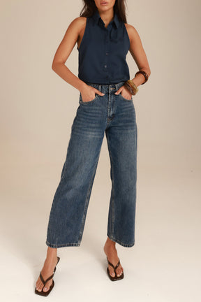 ג'ינס טוני כחול כהה