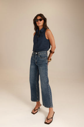 ג'ינס טוני כחול כהה