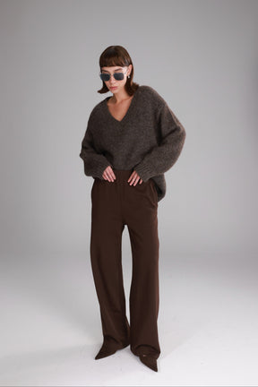 מכנסי אוולין חומים