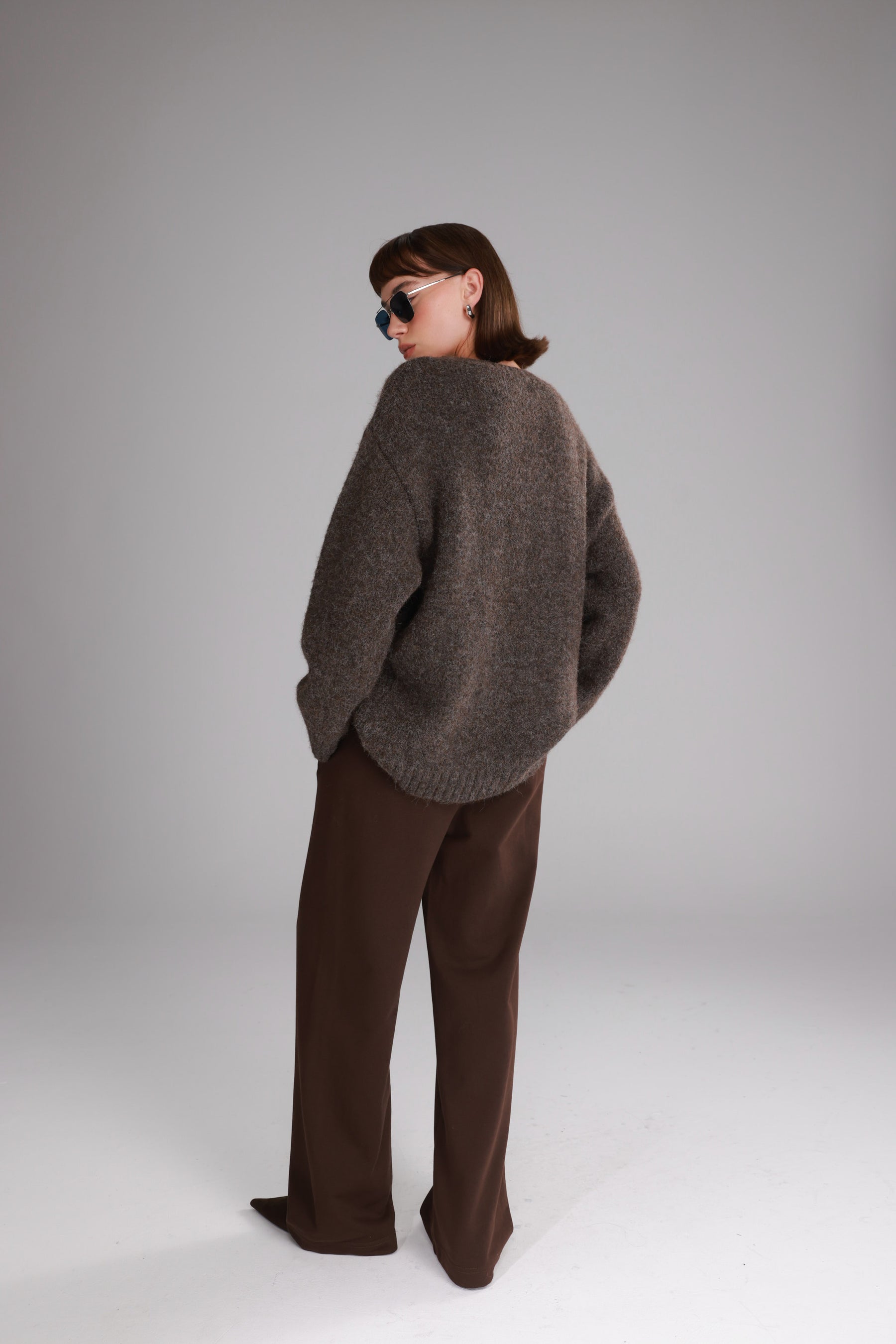 סוודר סאלי חום