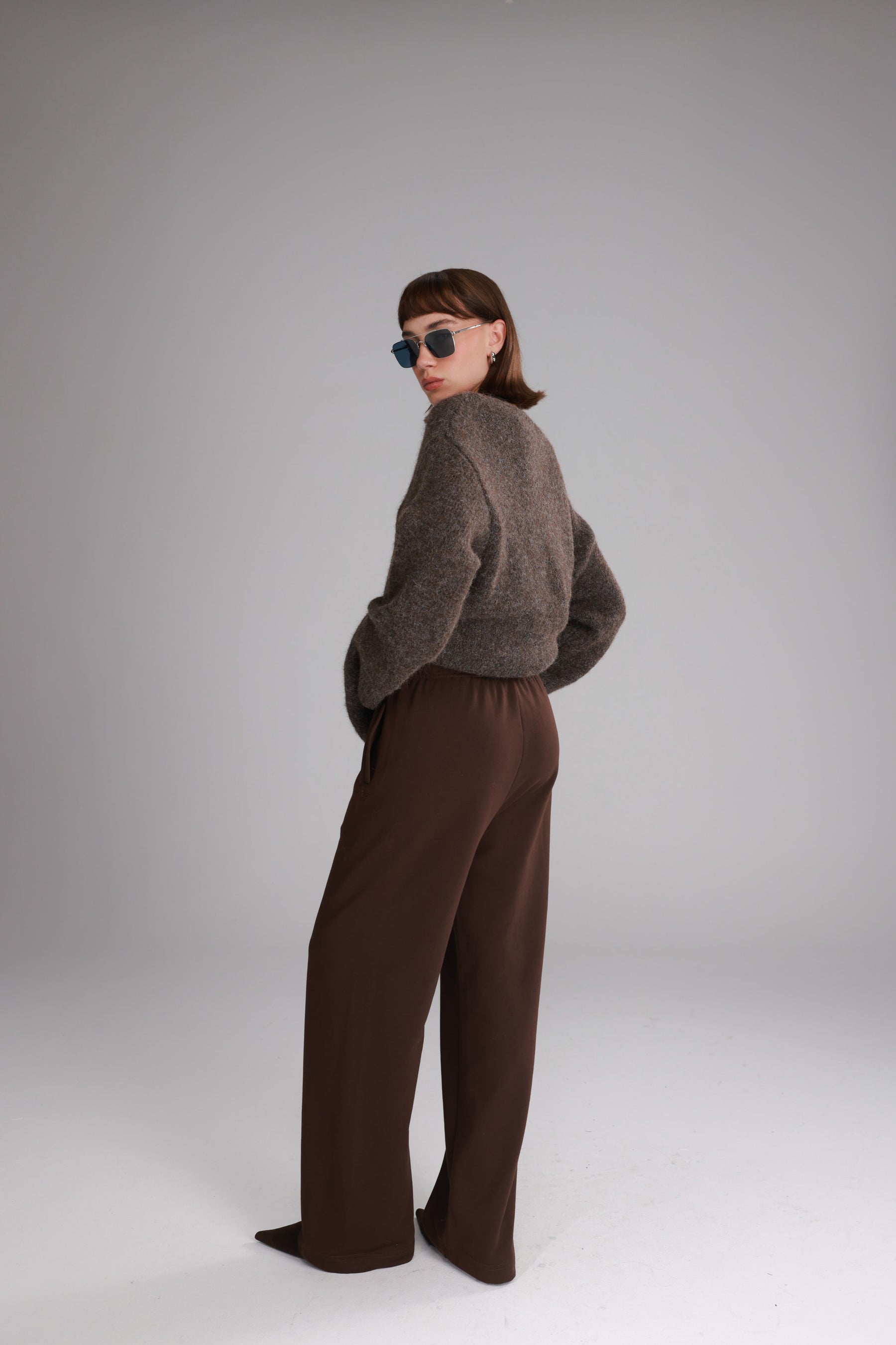 מכנסי אוולין חומים