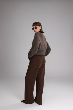 מכנסי אוולין חומים