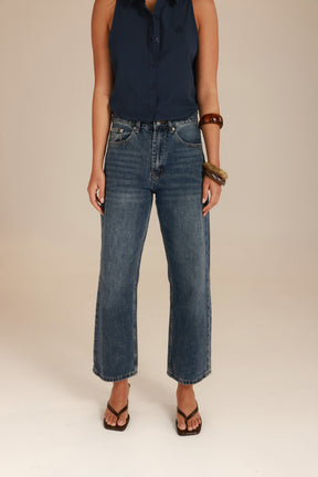 ג'ינס טוני כחול כהה