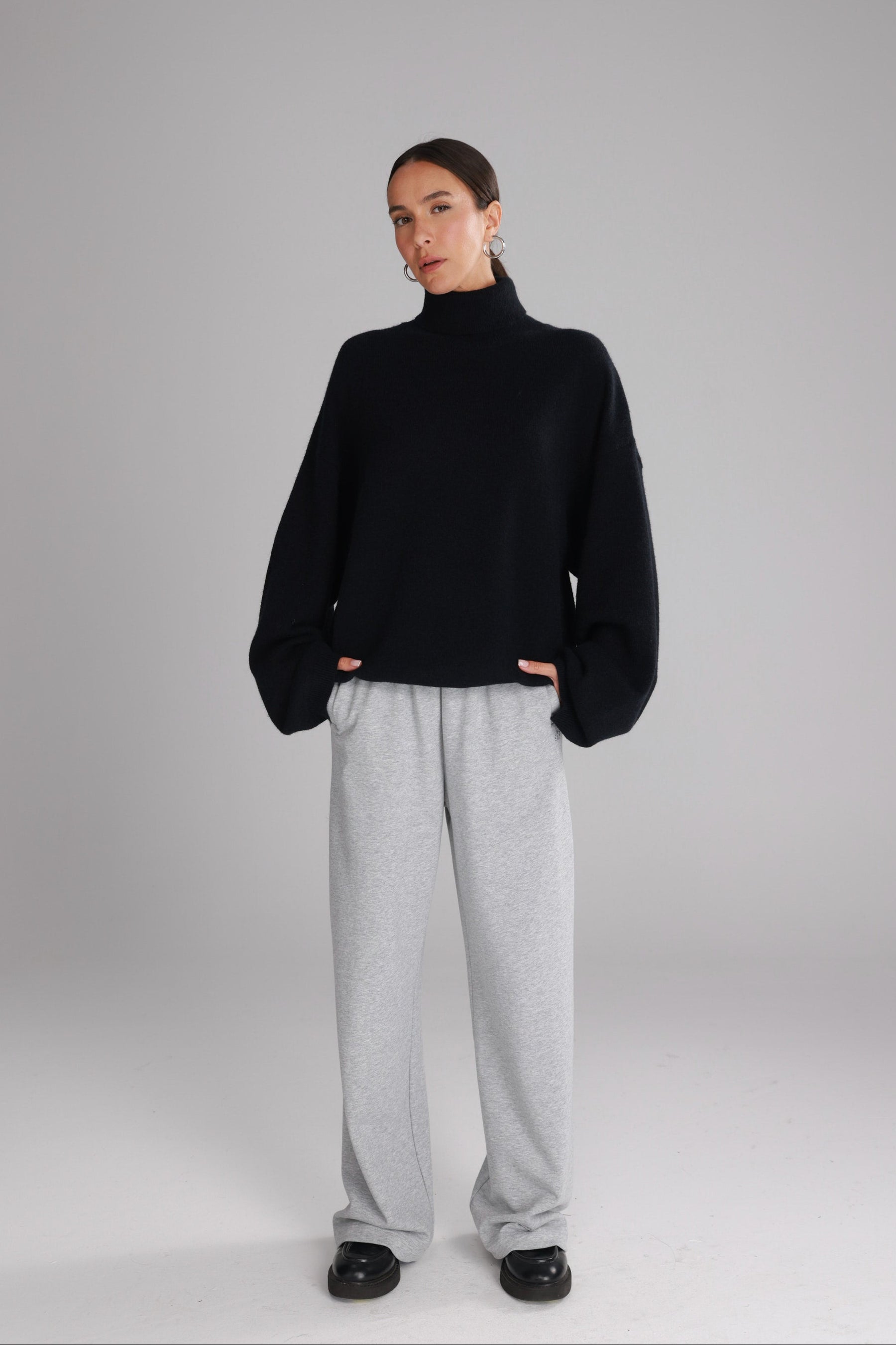 סוודר ג'ו שחור