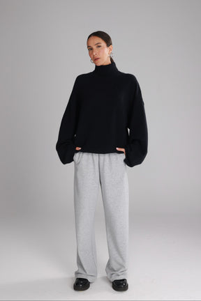 סוודר ג'ו שחור