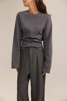 חולצת אולה אפורה