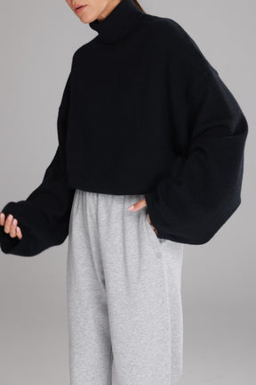 סוודר ג'ו שחור