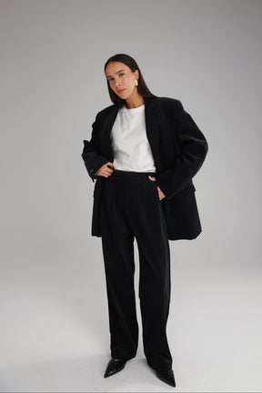 מכנסי מון קורדרוי שחורים