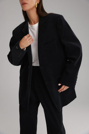 בלייזר מון קורדרוי שחור